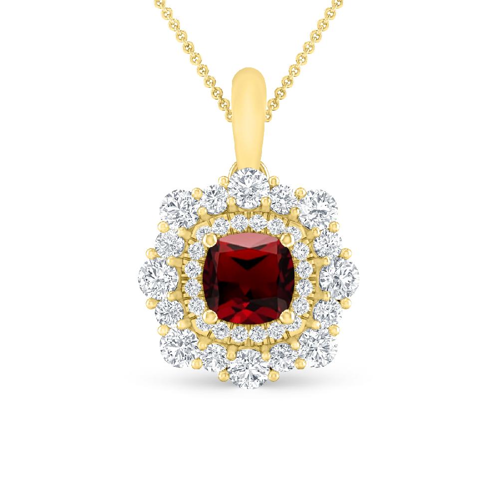 Yellow Gold - Garnet