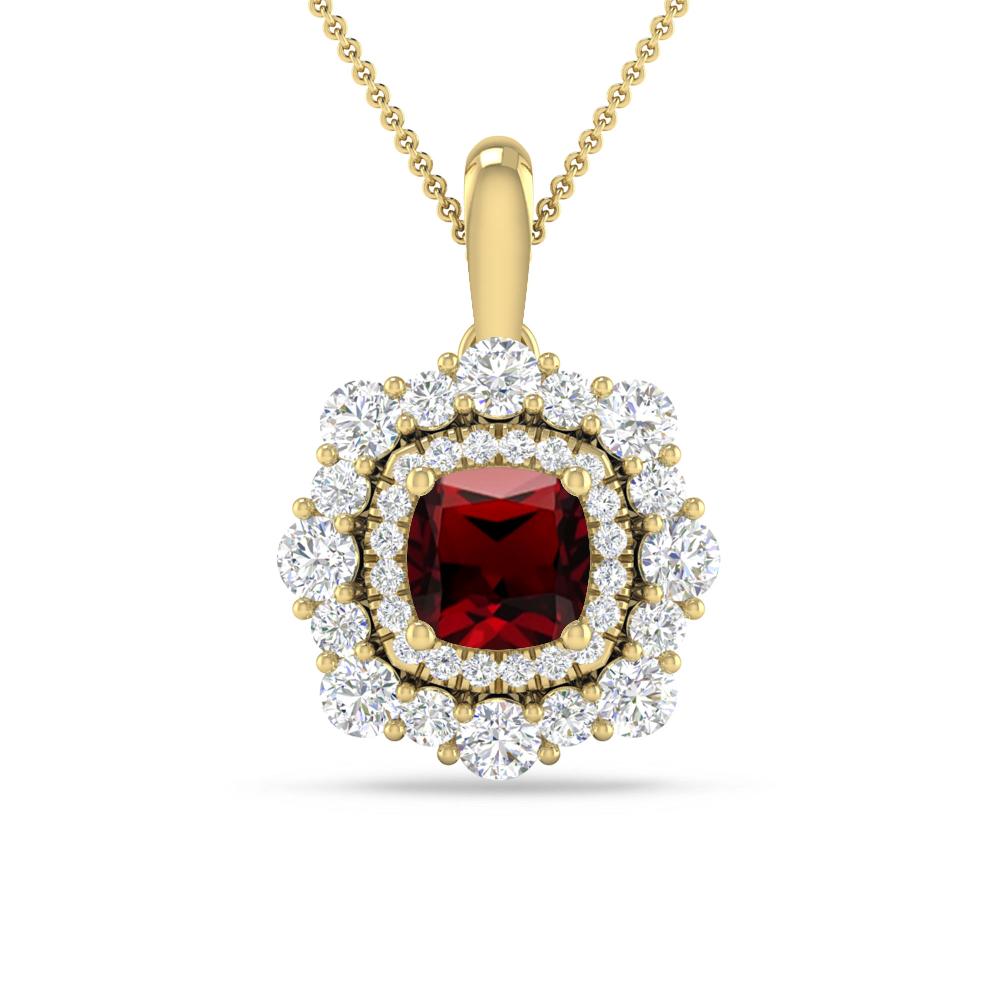 Yellow Gold - Garnet