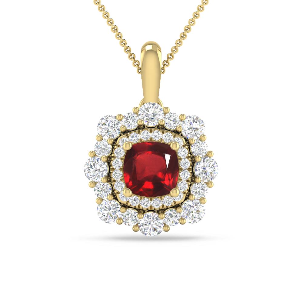 Yellow Gold - Ruby