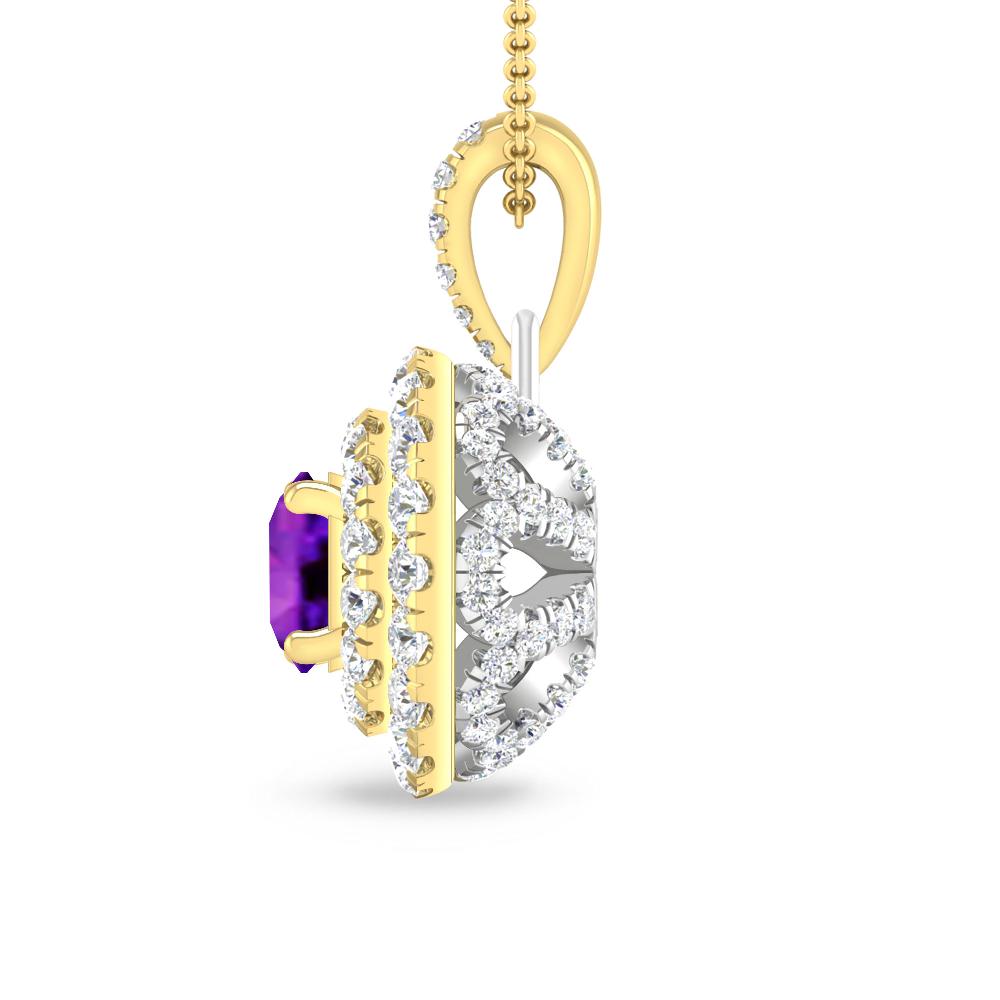 Yellow Gold - Amethyst