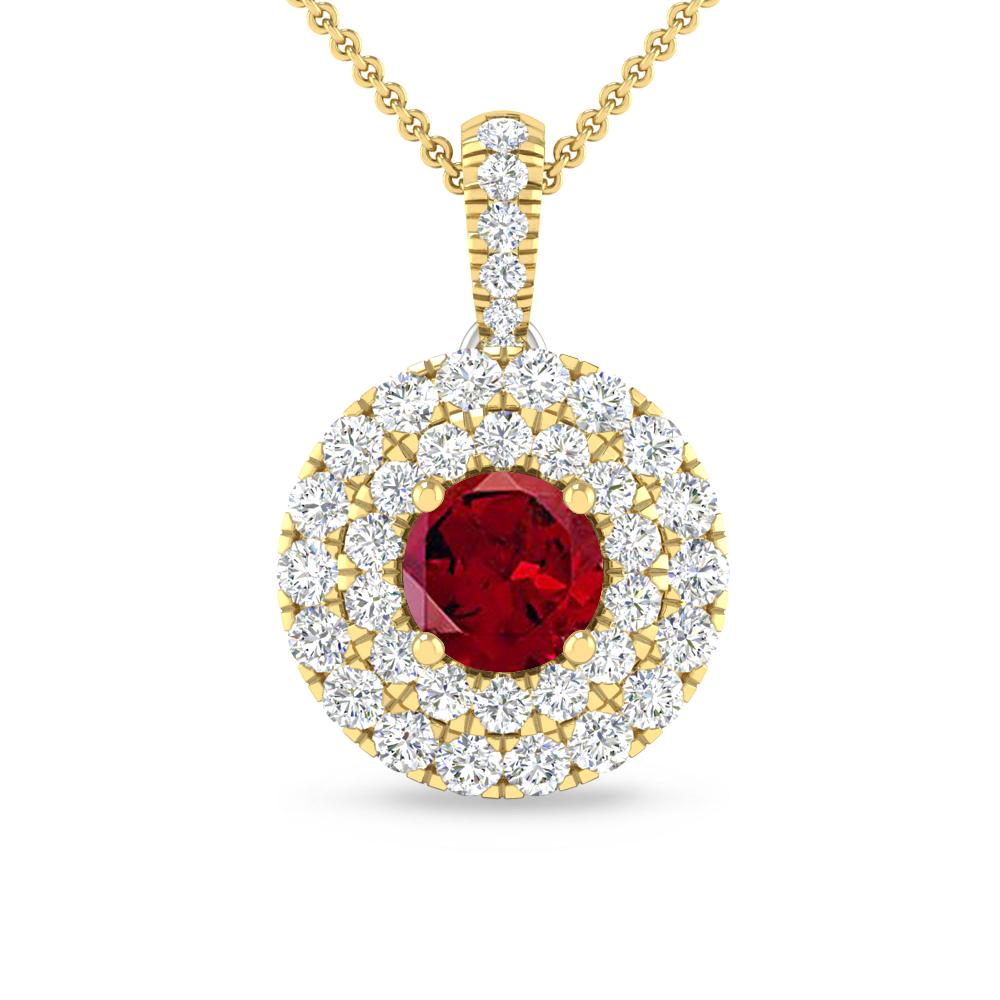 Yellow Gold - Garnet