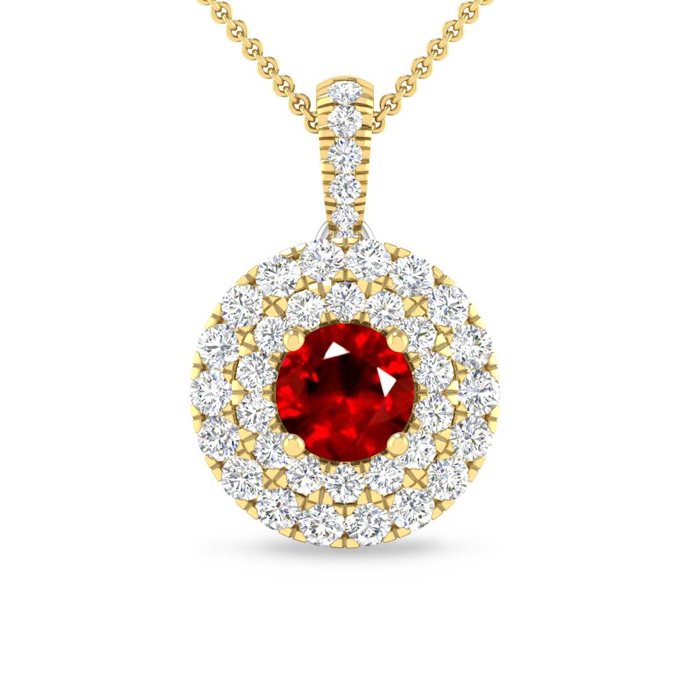 Yellow Gold - Ruby