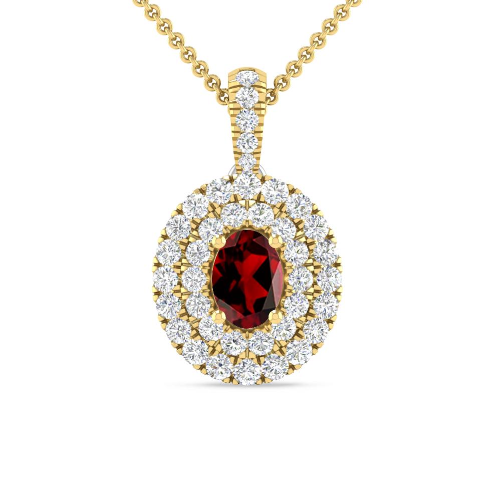 Yellow Gold - Garnet