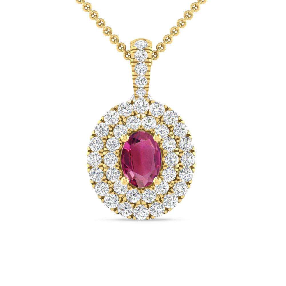 Yellow Gold - Pink Tourmaline