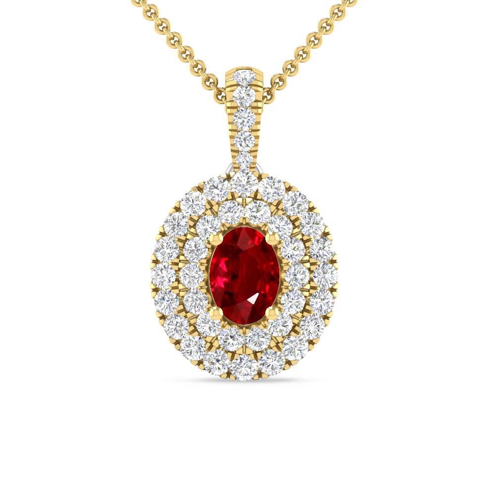 Yellow Gold - Ruby