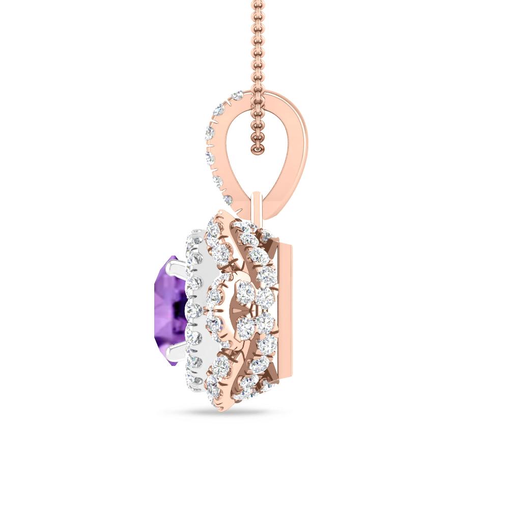 Rose Gold/White Gold - Amethyst