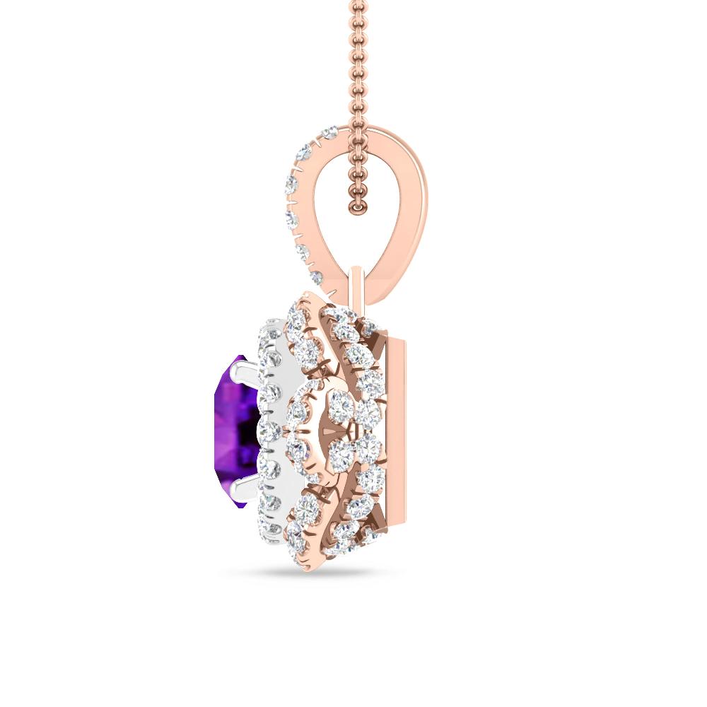 Rose Gold/White Gold - Amethyst