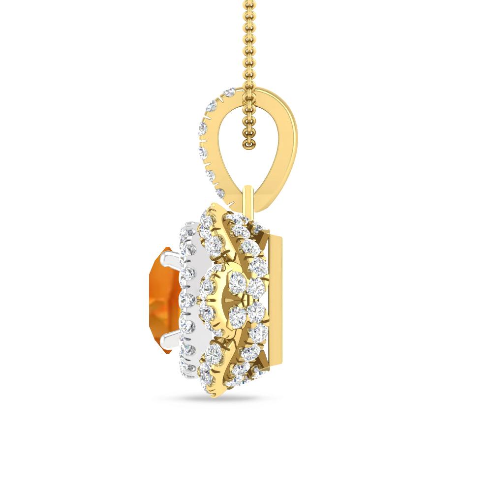 Yellow Gold/White Gold - Citrine