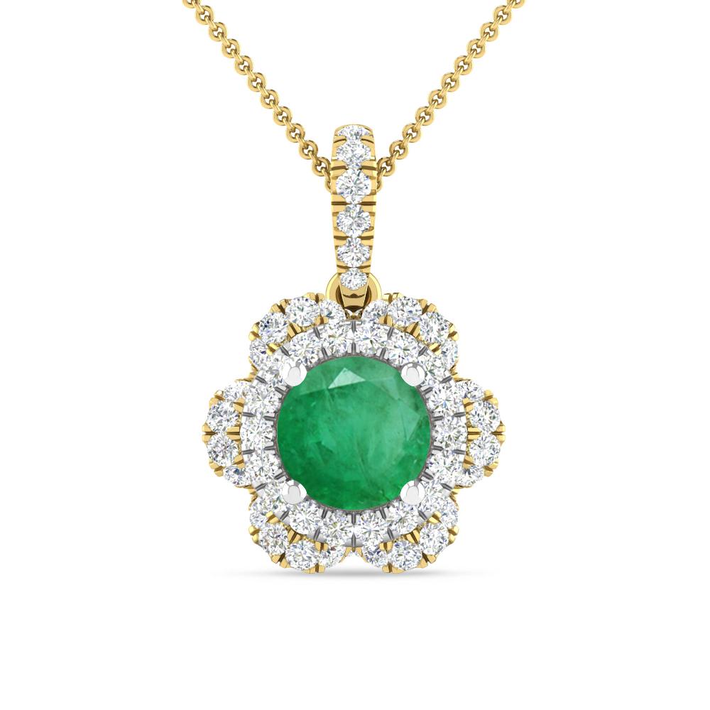 Yellow Gold/White Gold - Emerald