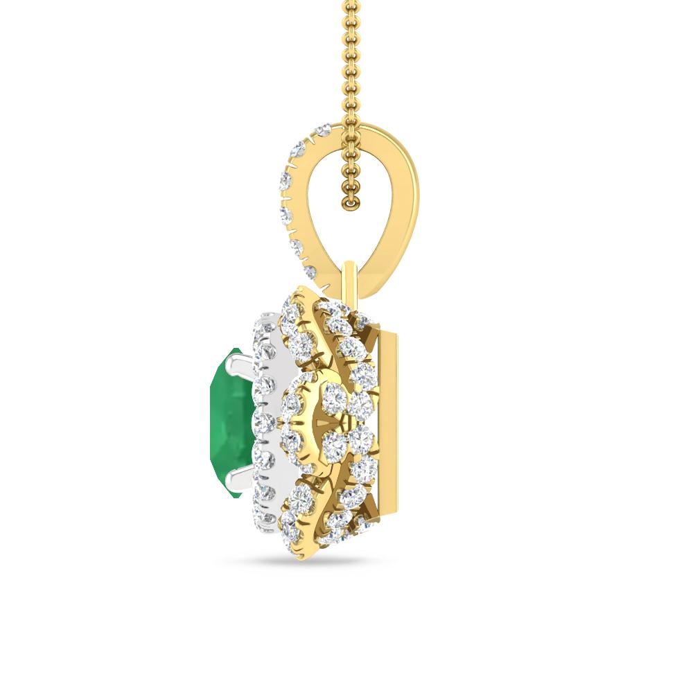 Yellow Gold/White Gold - Emerald