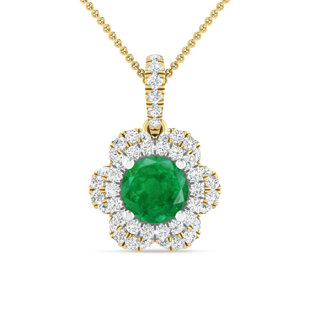 Yellow Gold/White Gold - Emerald