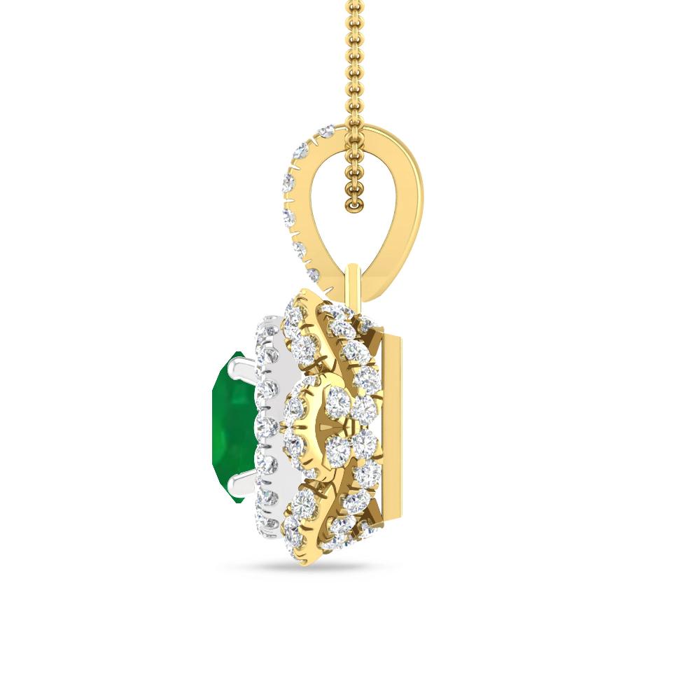 Yellow Gold/White Gold - Emerald