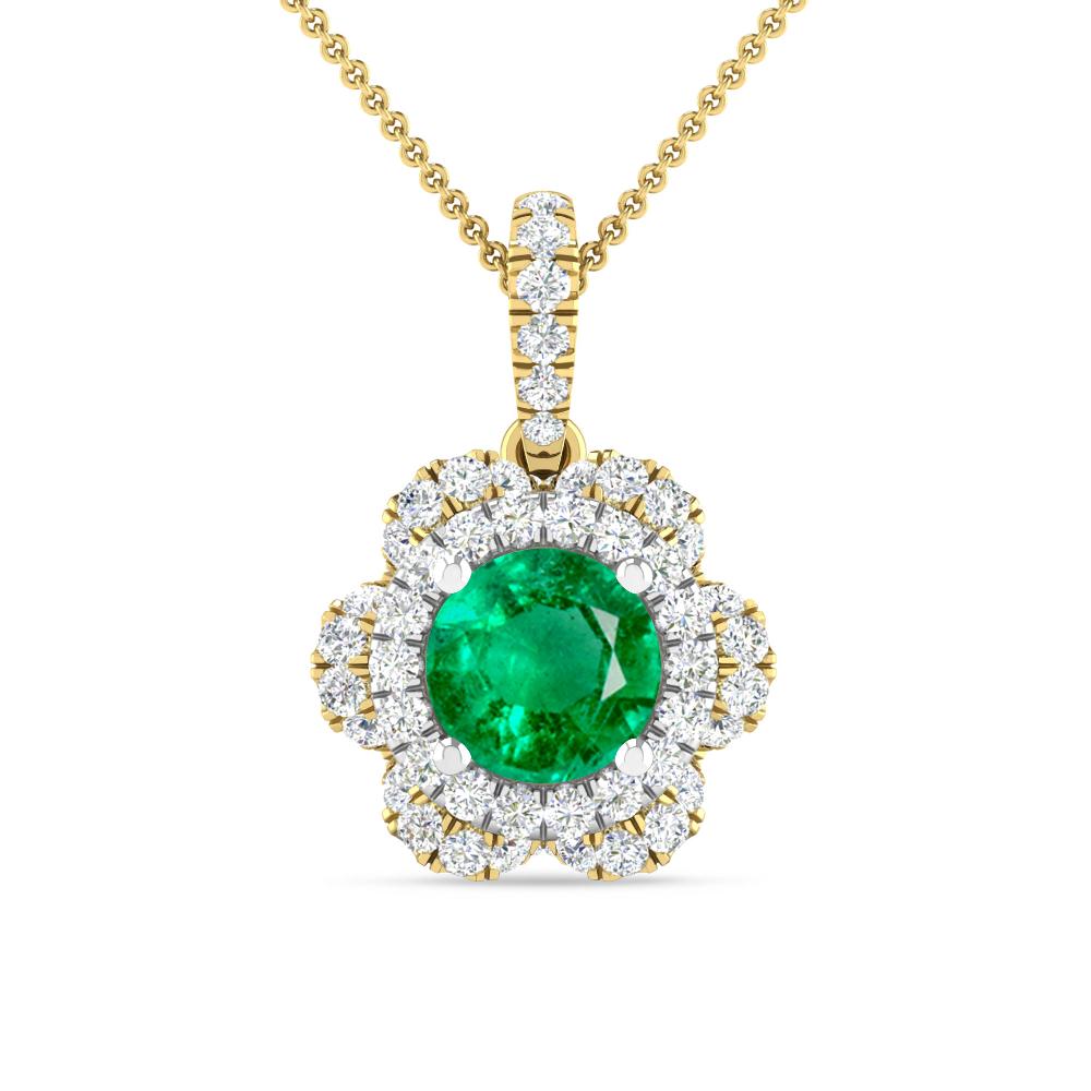 Yellow Gold/White Gold - Emerald