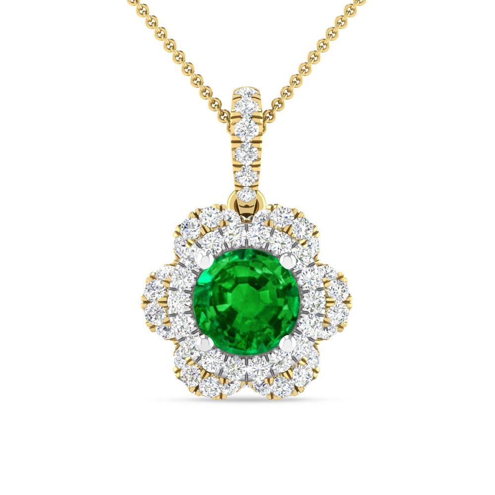 Yellow Gold/White Gold - Emerald