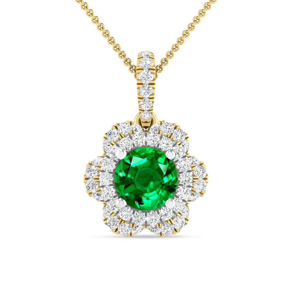 Yellow Gold/White Gold - Emerald