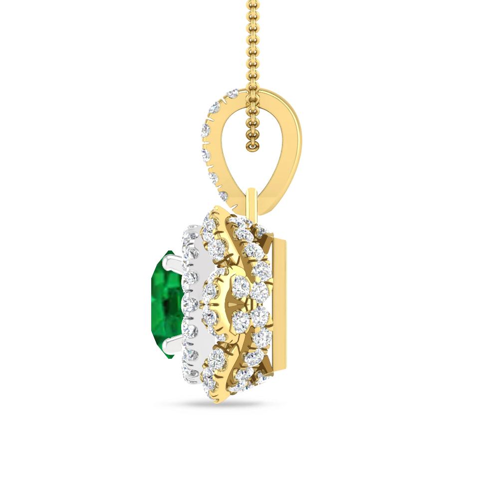 Yellow Gold/White Gold - Emerald