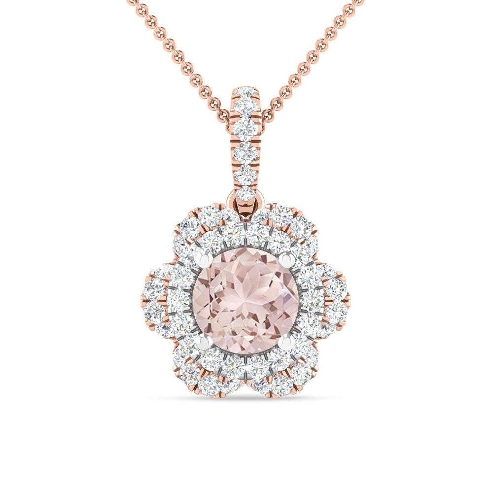 Rose Gold/White Gold - Morganite