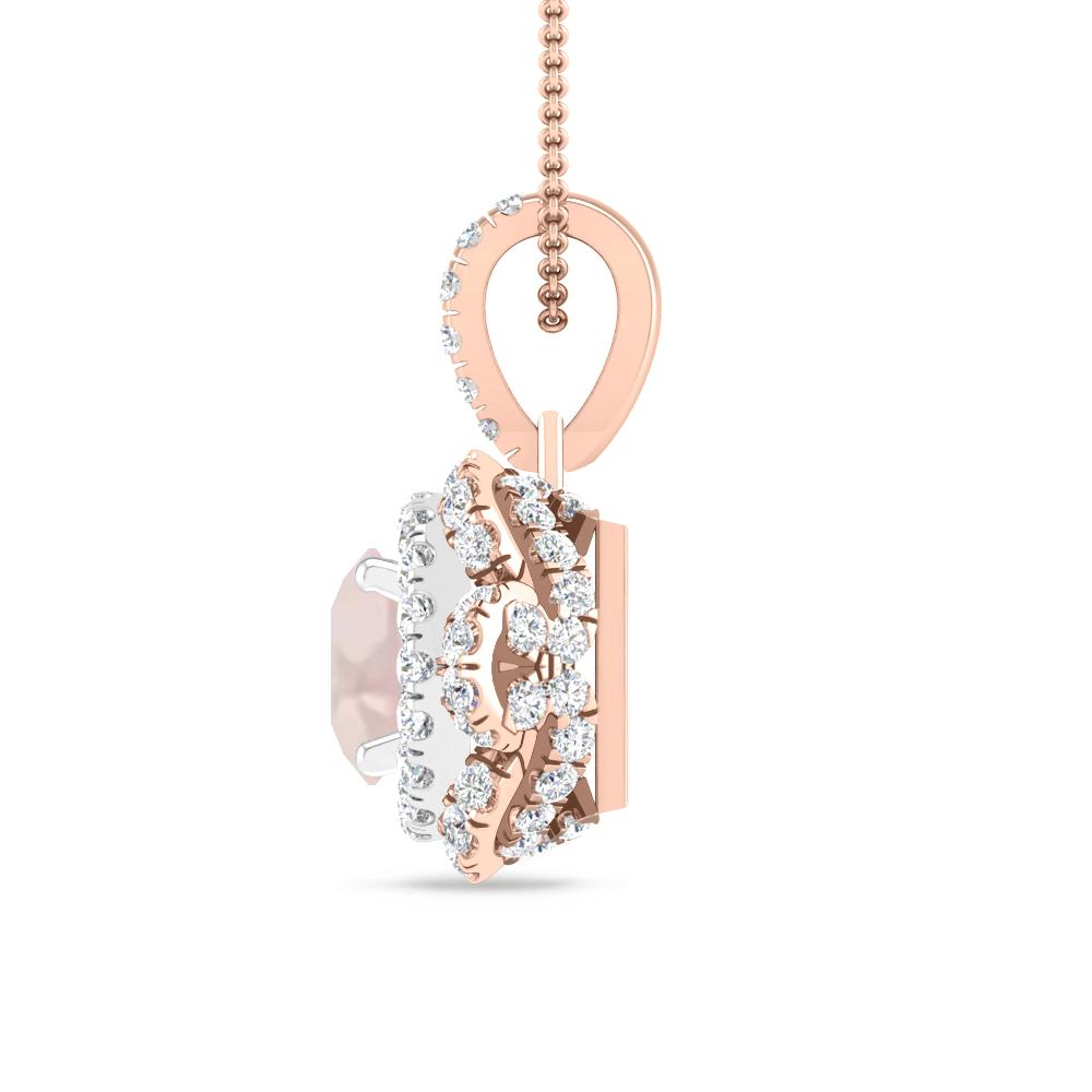 Rose Gold/White Gold - Morganite