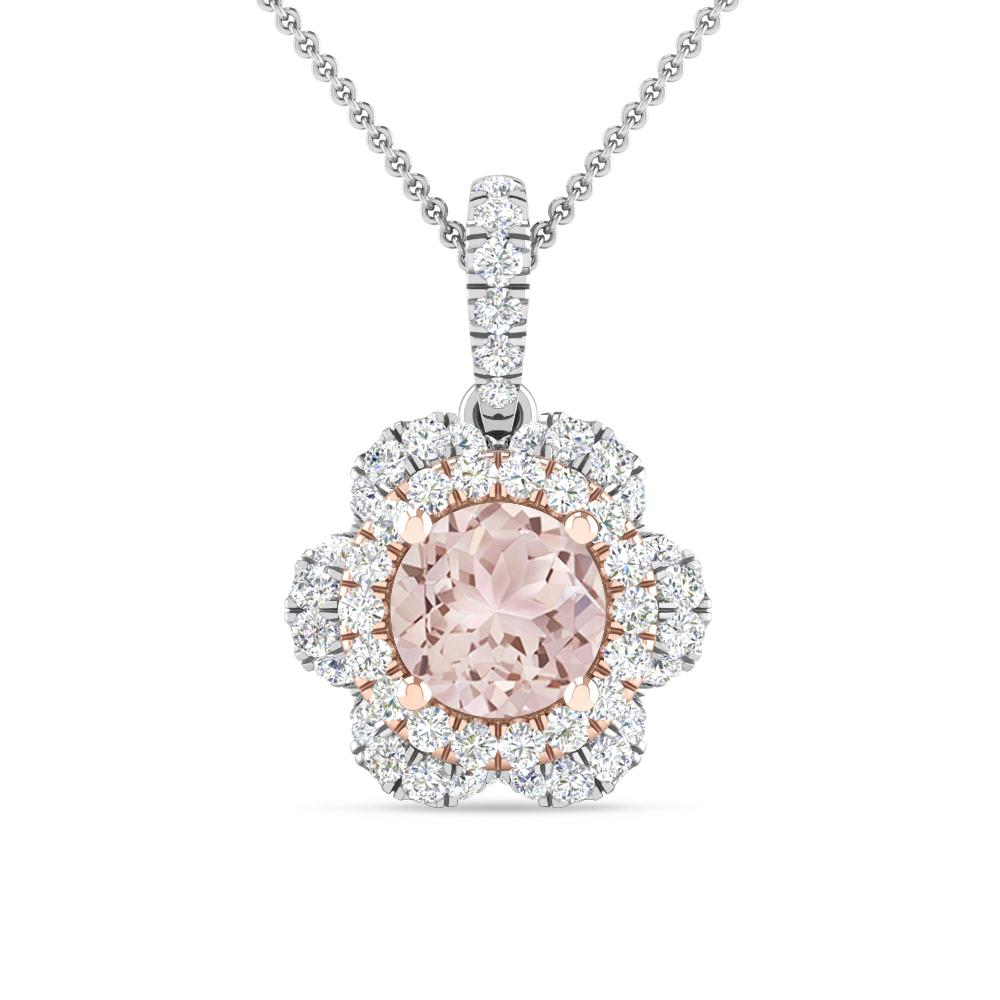 White Gold/Rose Gold - Morganite