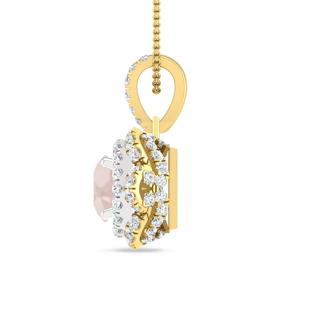 Yellow Gold/White Gold - Morganite