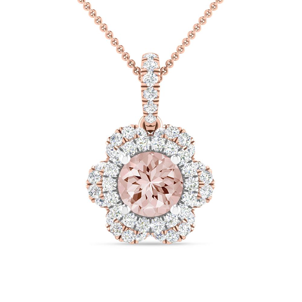 Rose Gold/White Gold - Morganite