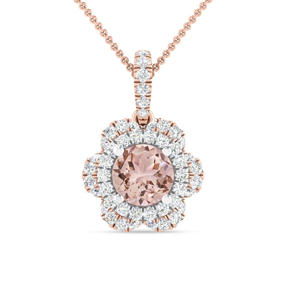 Rose Gold/White Gold - Morganite