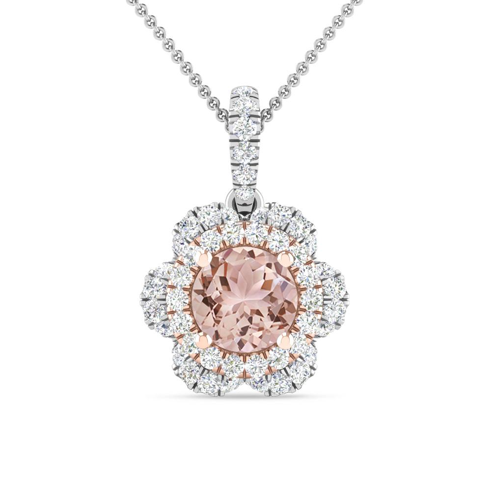 White Gold/Rose Gold - Morganite