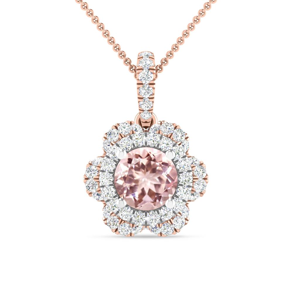 Rose Gold/White Gold - Morganite