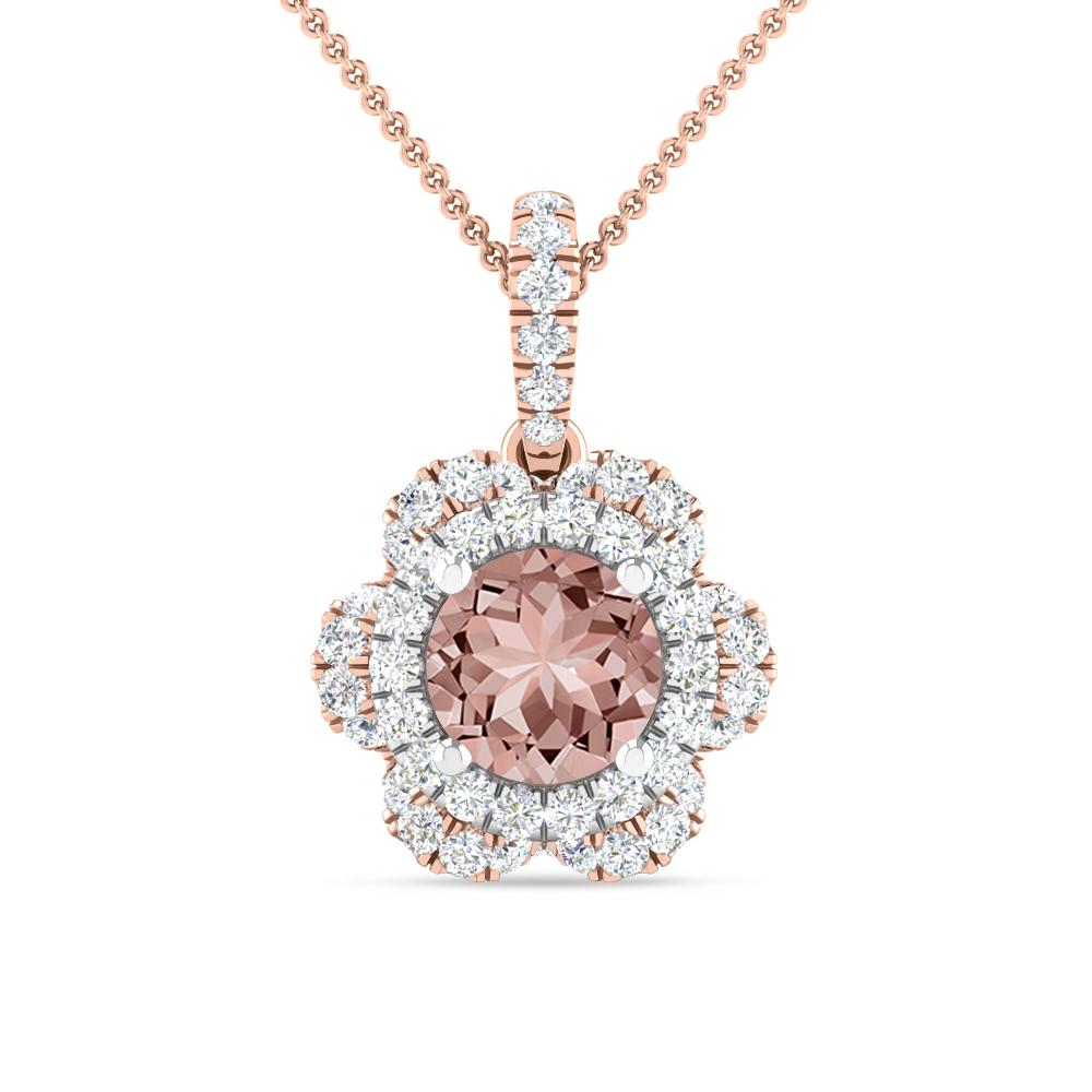 Rose Gold/White Gold - Morganite