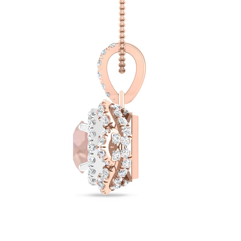 Rose Gold/White Gold - Morganite