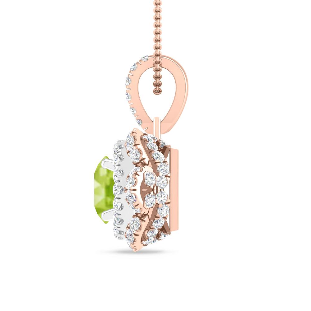 Rose Gold/White Gold - Peridot