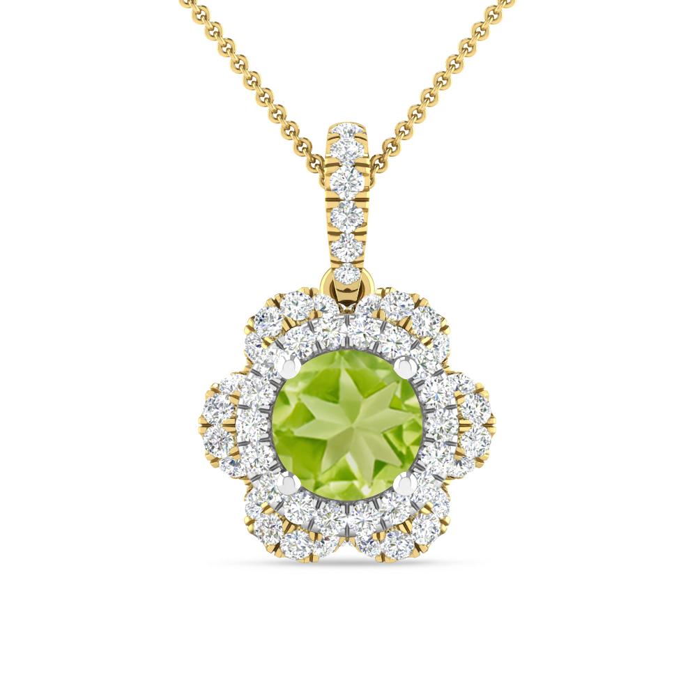 Yellow Gold/White Gold - Peridot