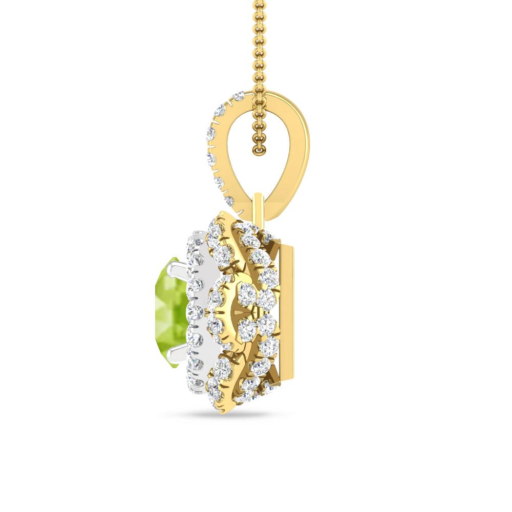 Yellow Gold/White Gold - Peridot