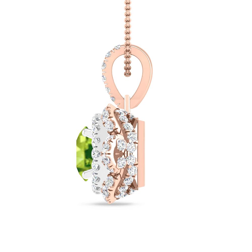 Rose Gold/White Gold - Peridot