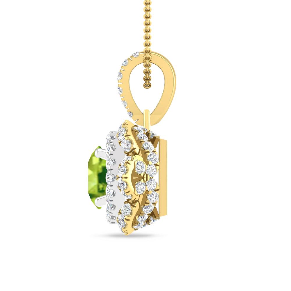 Yellow Gold/White Gold - Peridot