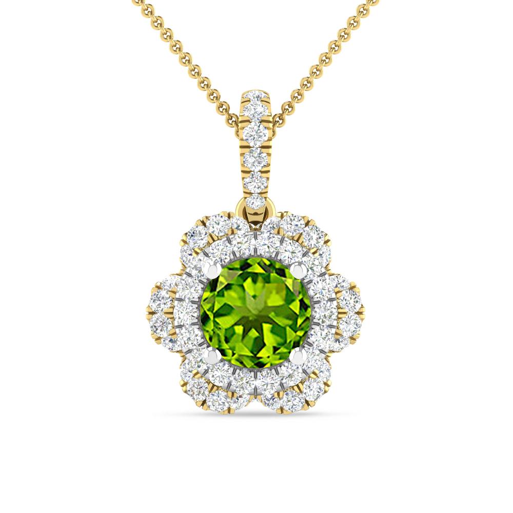 Yellow Gold/White Gold - Peridot