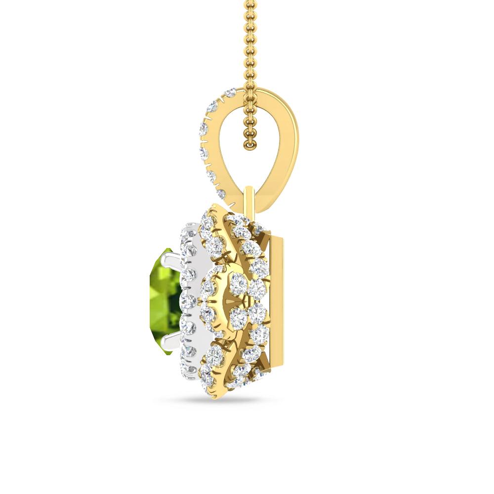 Yellow Gold/White Gold - Peridot