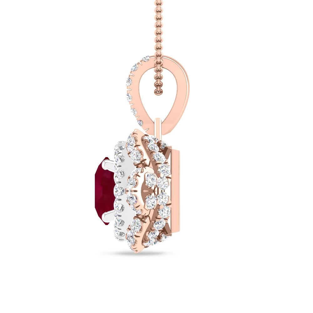 Rose Gold/White Gold - Ruby