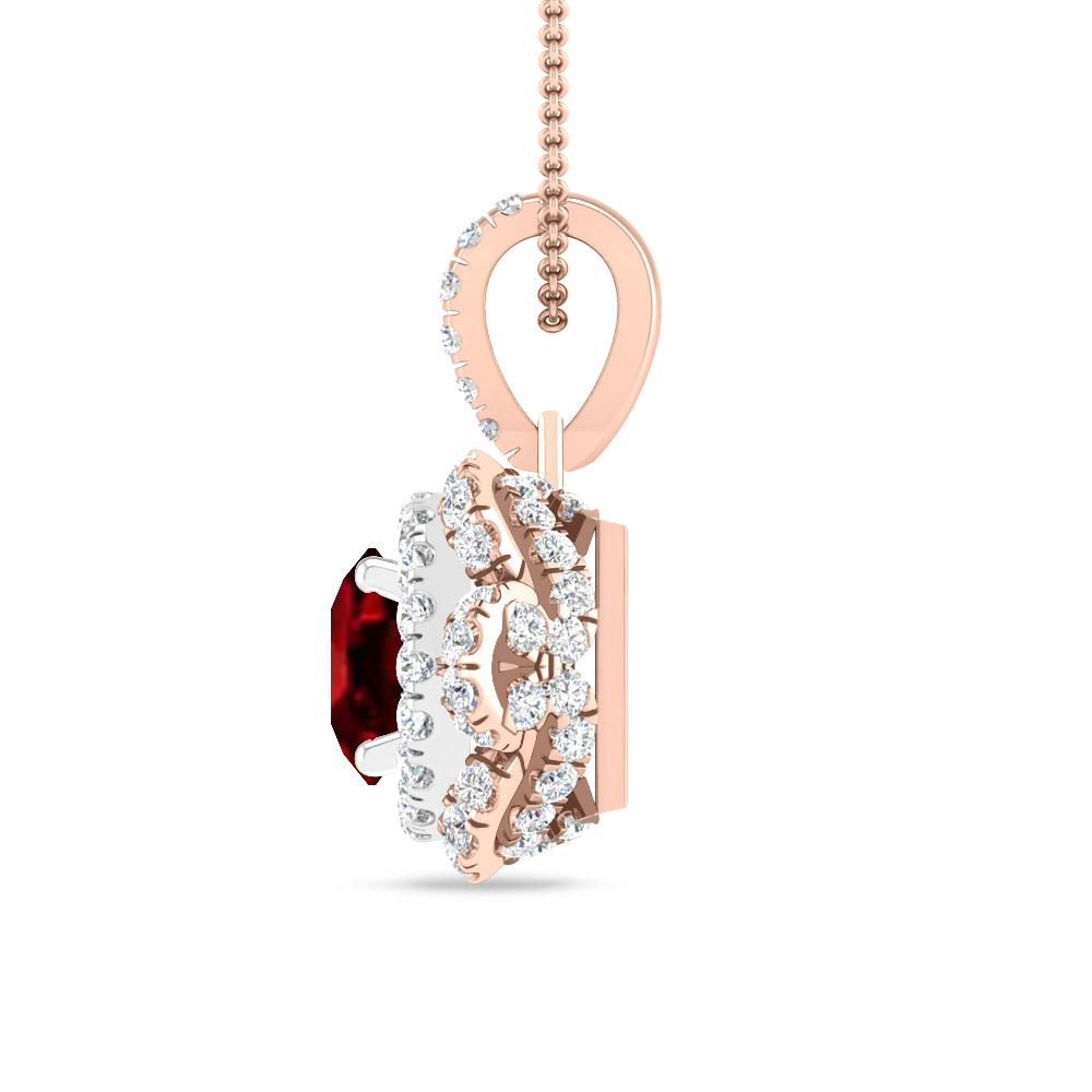 Rose Gold/White Gold - Ruby