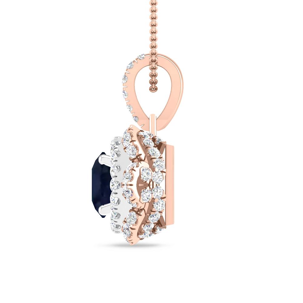 Rose Gold/White Gold - Sapphire