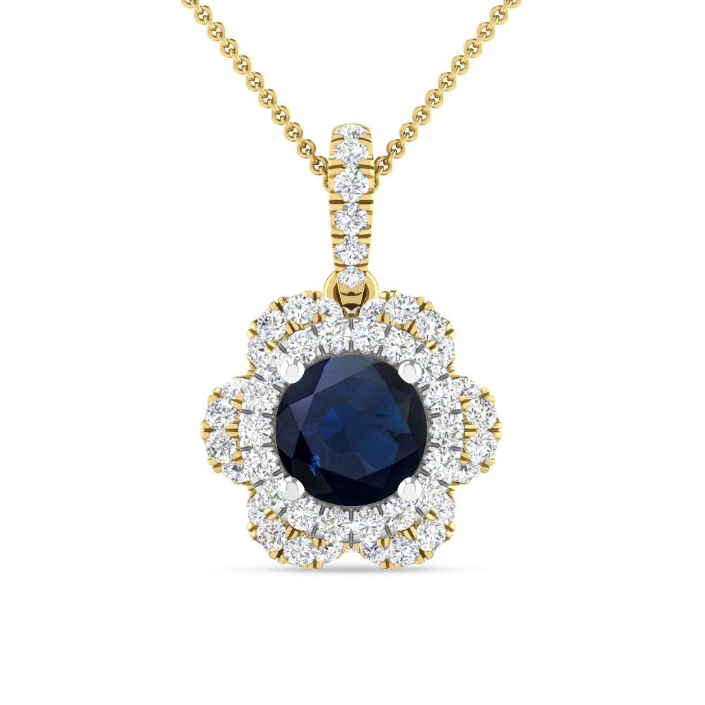 Yellow Gold/White Gold - Sapphire