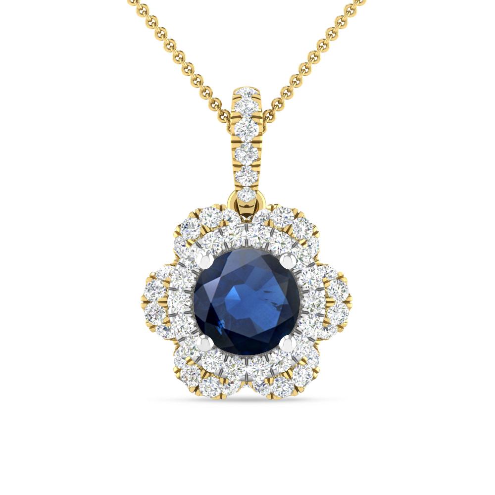 Yellow Gold/White Gold - Sapphire