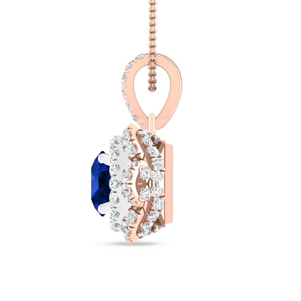 Rose Gold/White Gold - Sapphire