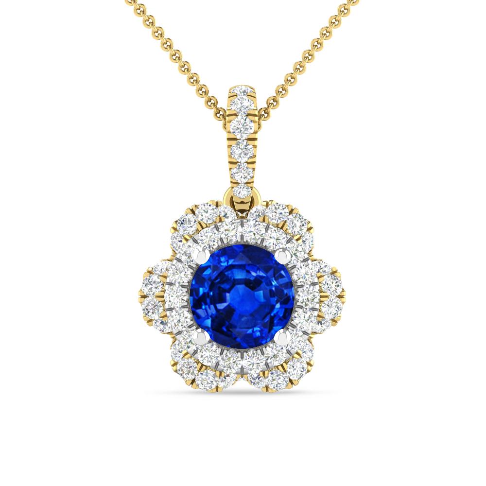 Yellow Gold/White Gold - Sapphire