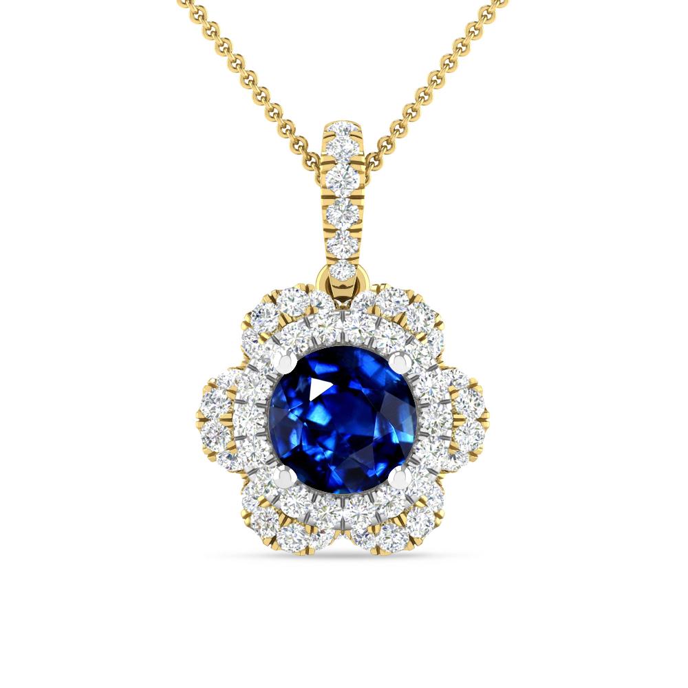 Yellow Gold/White Gold - Sapphire