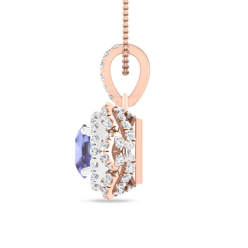 Rose Gold/White Gold - Tanzanite