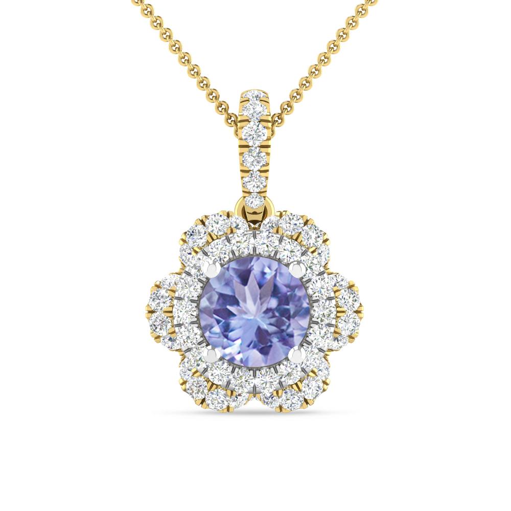 Yellow Gold/White Gold - Tanzanite