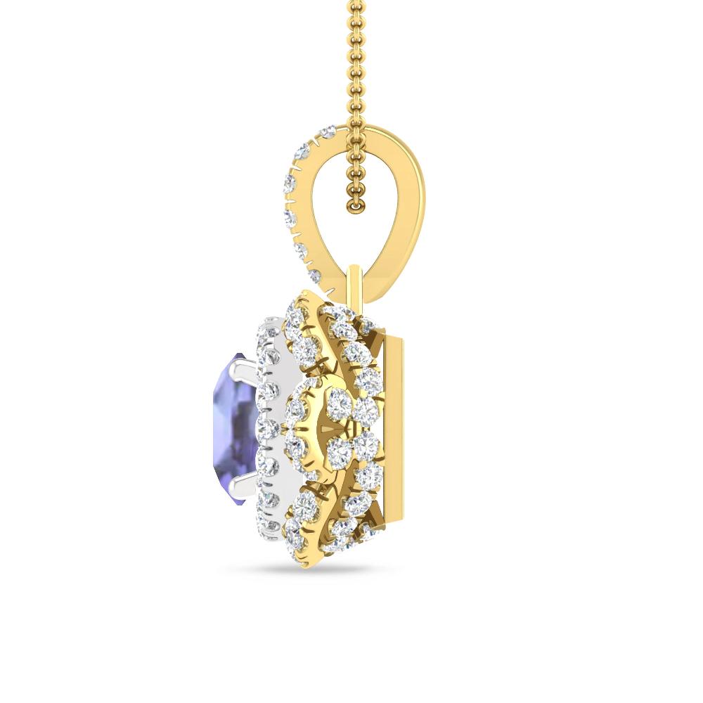 Yellow Gold/White Gold - Tanzanite