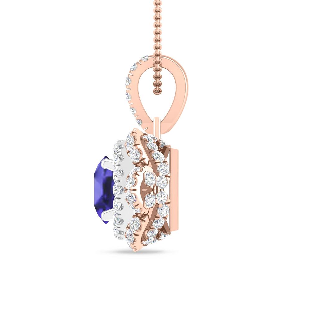 Rose Gold/White Gold - Tanzanite