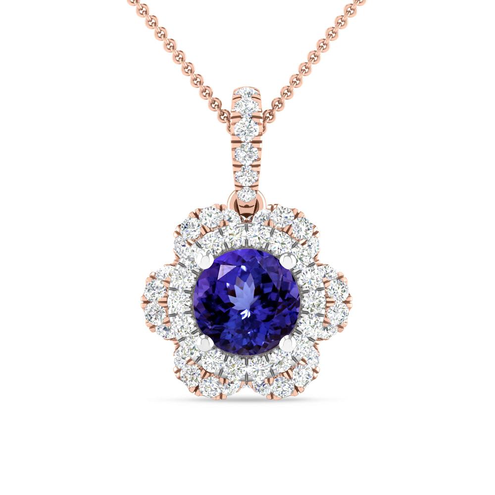 Rose Gold/White Gold - Tanzanite